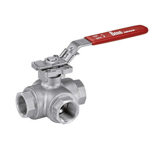 Kugelventil - 58213 - BENE INOX - Hebel / Gewinde / T
