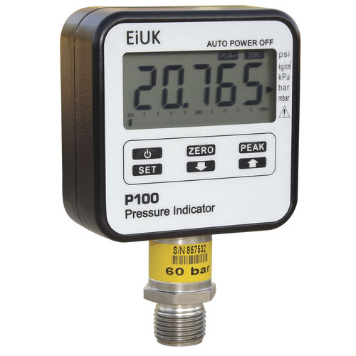 Manometer mit LCD-Display - P100 series - Eurotron Instruments UK ltd - Gewinde / elektronisch / Test