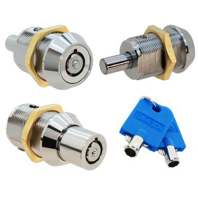 Drucktaste-Schloss - 25 series  - Camlock Systems - mit Schlüssel / Messing