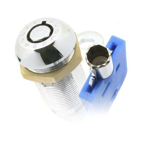 Nockenschloss - T48 series - Camlock Systems - mit wechselbarer Kombination / mit Schlüssel / Messing
