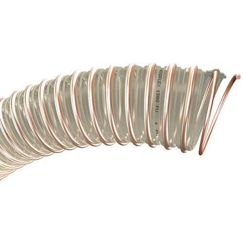 Flexibler Luftkanal - WINDFLEX 1308 PU - TRICOFLEX - Polyurethan / verzinkte Stahlspirale