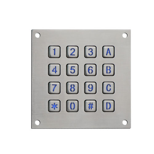 Nummernblock / 16 Tasten - B860 - Joiwo Explosion Proof Science and Technology - wandmontiert / Edelstahl / IP65