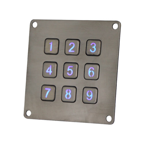 Nummernblock / 9 Tasten - B861 - Joiwo Explosion Proof Science and Technology - wandmontiert / Metall / IP65