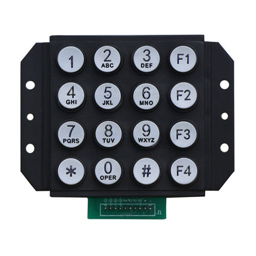 Nummernblock / 16 Tasten - B664 - Joiwo Explosion Proof Science and Technology - wandmontiert / Zink / IP65