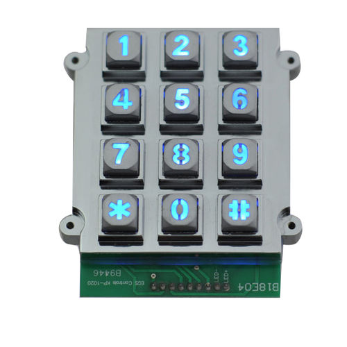 Nummernblock / 12 Tasten - B661 - Joiwo Explosion Proof Science and Technology - wandmontiert / Metall / IP65