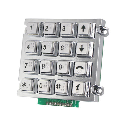 Nummernblock / 16 Tasten - B535 - Joiwo Explosion Proof Science and Technology - wandmontiert / Legierung / Zink