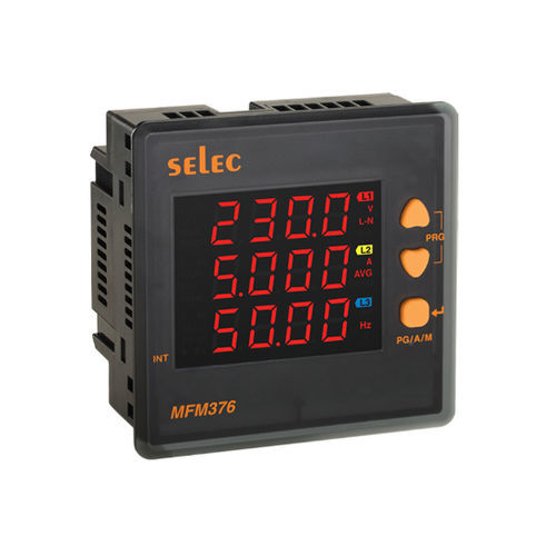 Digitales Multimeter - MFM376 series - SELEC Controls Pvt. Ltd. - für Schalttafeleinbau / cat I / Frequenz