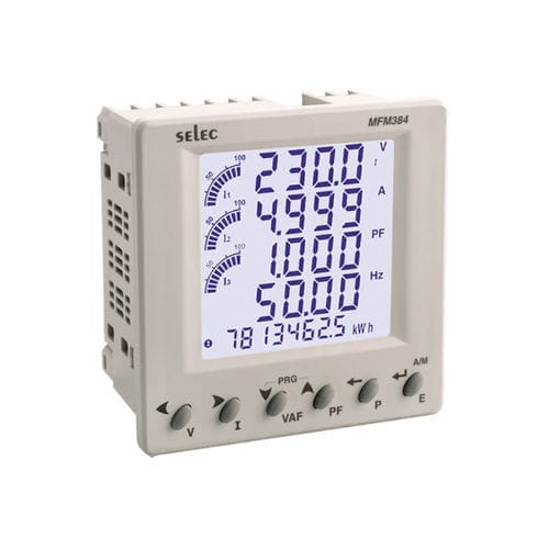 Digitales Multimeter - MFM384 series - SELEC Controls Pvt. Ltd. - für Schalttafeleinbau / cat I / Frequenz