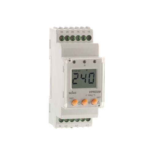 Überspannungsschutzrelais - VPRD2M - SELEC Controls Pvt. Ltd. - Unterspannung / Phasenfolge / 2NO/NF