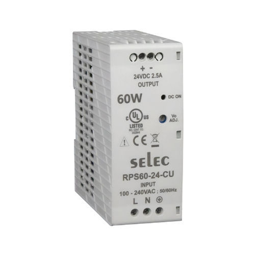 Stromversorgung für DIN-Schiene - RPS60 series - SELEC Controls Pvt. Ltd. - AC/DC