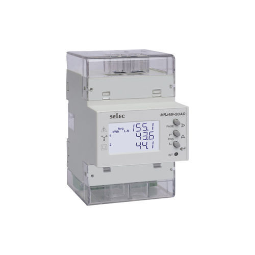 Digitales Multimeter - MRJ4M-QUAD - SELEC Controls Pvt. Ltd. - für DIN-Schiene / cat I / Frequenz