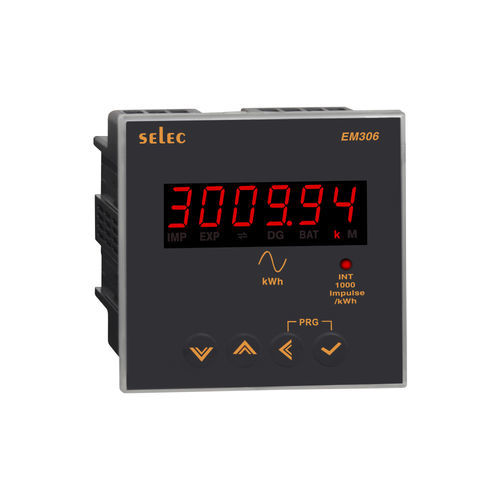 Einphasiger elektrischer Energiezähler - EM306 series - SELEC Controls Pvt. Ltd. - Einbau / mit Digitalausgang / RS-485