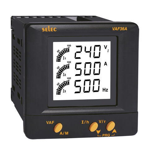 Multimeter-Leistungsmessgerät - VAF36A series - SELEC Controls Pvt. Ltd. - Frequenzmesser / dreiphasig / einbaufähig
