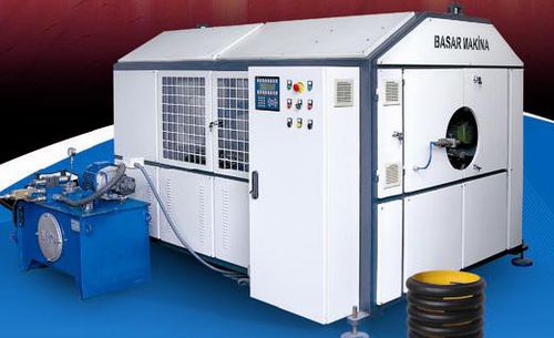 Rundmesser-Schneidemaschine - BASAR HEAVY MACHINERY INC - für Kunststoffe / für Wellrohre / für Extrusionsanlagen