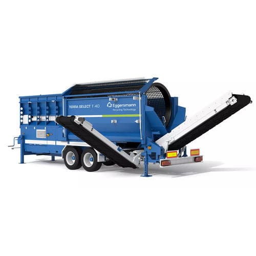 Trockensiebungs-Siebmaschine - TERRA SELECT T 40 - Eggersmann Recycling Technology - zur biologischen Behandlung von Abfällen / mobil / Trommel