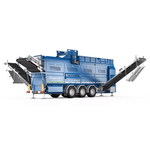 Mobile Siebmaschine - STAR SELECT S 60 - Eggersmann Recycling Technology - für Müll / 3-Fraktionen