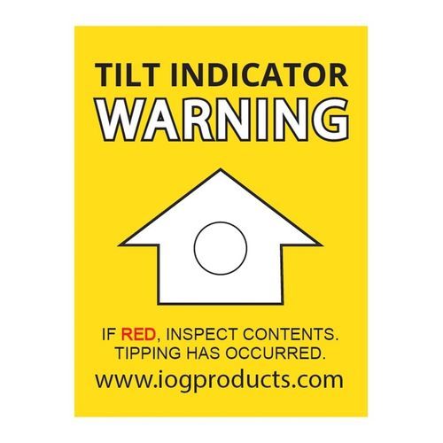 Impakt-Anzeiger - IOG Products, LLC - Impact-O-Graph Devices - Neigung / Etiketten