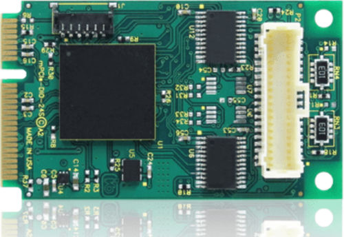Digitale E/A-Karte - mPCIe-DIO-24A - ACCES I/O Products, Inc. - TTL / 24 E/A / Mini-PCI Express
