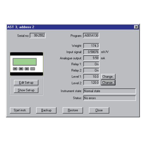 Überwachungssoftware - DeltaCom - Nobel Weighing Systems - Kalibrierung / Konfiguration / Windows