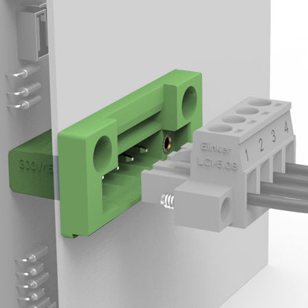Einbau-Klemmenblock - LZ5M-5.08 - Elinker Electric - mit Schnellanschluss / Kunststoff