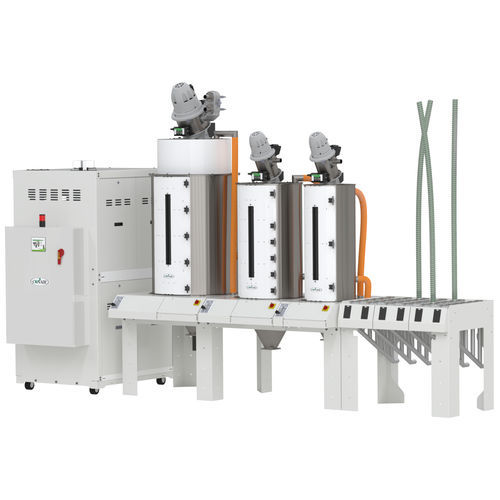 Trocknungstrichter - MedLine® ResinWorks series - Conair - für Kunststoffgranulat / Poolsauger / mit Trockner