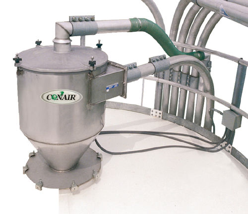 Einfülltrichter für Kunststoffgranulat - VRU series - Conair - für pneumatische Förderung / für die Kunststoffindustrie