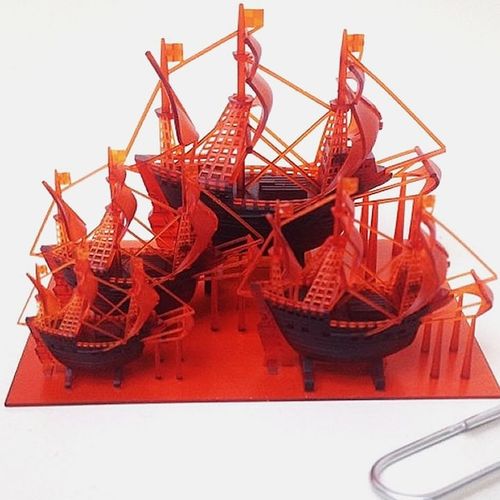 Harz für 3D-Drucker / Polymer - R5 - Envisiontec - rot / Prototyping