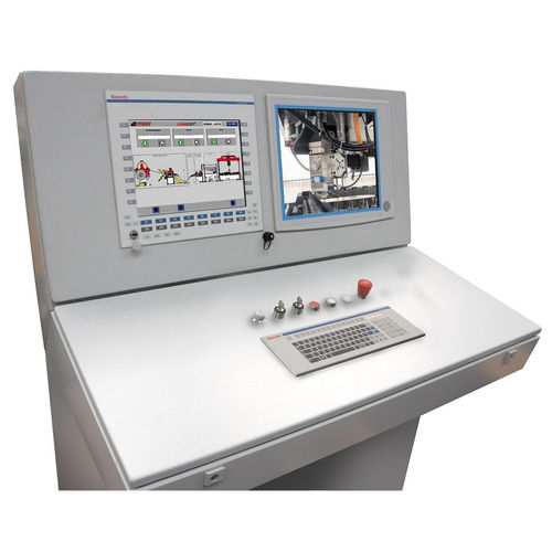 Steuerungs-Bedienterminal - DIMECO - mit Touchscreen / mit Tastatur / bodenstehend