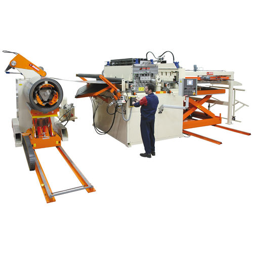 CNC-Querteilanlage - DIMECO - für Metall / Richt / bandgespeist
