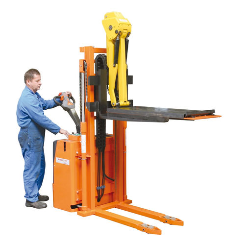 Elektrischer Stapler - Liftmatic - DIMECO - Geh / für Presswerkzeug-Handling / mit Arbeitsbühne