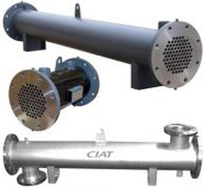 Rohrförmiger Wärmetauscher - FSH - CIAT - flüssig/Gas