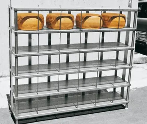 Regal für Käse - Caseartecnica Bartoli - für Materialumschlag / Fachboden / Edelstahl
