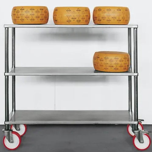 Wagen für Materialumschlag - Caseartecnica Bartoli - Edelstahl / 3 Ebenen / für Käse