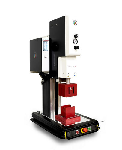 Ultraschall-Schweißmaschine - OMEGA 4 A+ - MECASONIC - halbautomatisch / für Kunststoff / pneumatisch