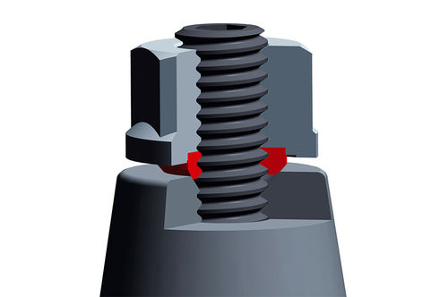 Sechseckige Mutter - SEAL LOCK® - BOLLHOFF - Stahl / hydraulisch / selbstdichtend