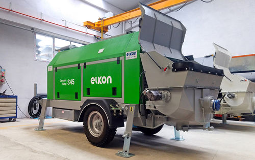 Anhängermontierte Betonpumpe - Elkopomp S45 - ELKON - für Baustelle / Diesel