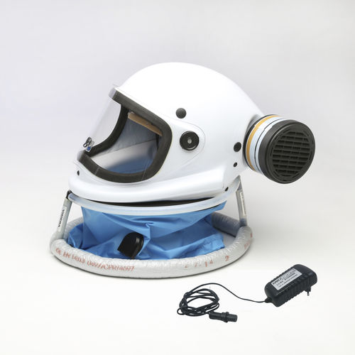 Helm zum Sprühen von Pestiziden - PROF88-LI ZA2P3 - Kasco s.r.l. - mit Atemluftzufuhr / atmungsunterstützend / Filter