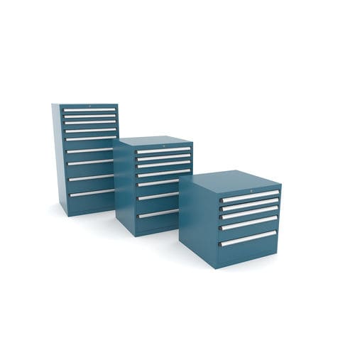 Lagerschrank - 115 series - HECO - auf Füßen / mit Schublade / Metall