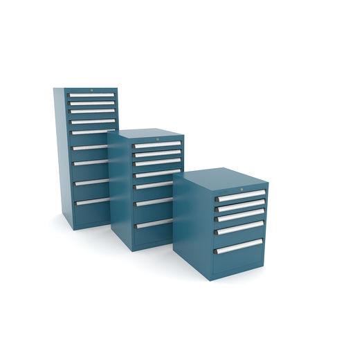 Lagerschrank - 135 series - HECO - auf Füßen / Multi-Schubladen / Metall