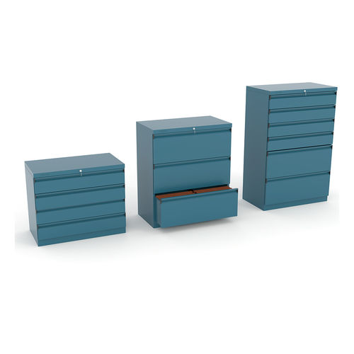 Büroschrank - 400 series - HECO - bodenstehend / mit Schublade / Metall