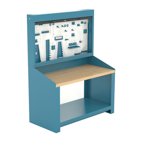Stahl-Werkbank - 150 series - HECO - mit Lochwand