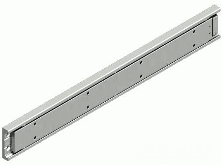Teleskopschiene - R102 - CHAMBRELAN - Rollen / Schubladen / Stahl