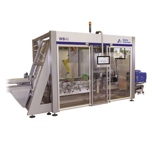 Kartonpacker Traypacker / zur Rundumetikettierung - Cermex WB&BB series - SIDEL - automatisch / für Reinigungsprodukte / für Babywindeln