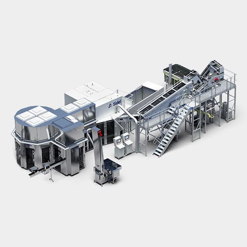 Blasform-, Füll- und Verschließmaschine / für Getränke - Combi SF series - SIDEL - Wasser / für PET-Flaschen / für Fruchtsaft