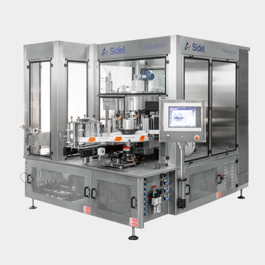 Automatische Etikettiermaschine - RollQUATTRO Evo - SIDEL - für Verpackung / zur Rundumetikettierung / für die Getränkeindustrie