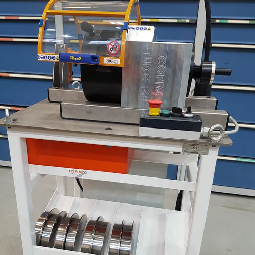 Plandrehmaschine Kantenfräsmaschine - TUDC 168 series - COFIM SYSTEM - elektrisch / pneumatisch / Tisch