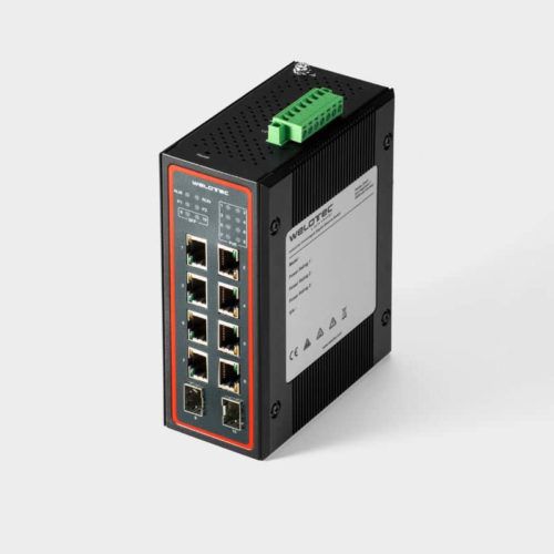 Ethernet-Switch / PoE - UGS-410-2SFP-D-8PoE-24V - Welotec GmbH - unmanaged / 8 Ports / 10 Ports
