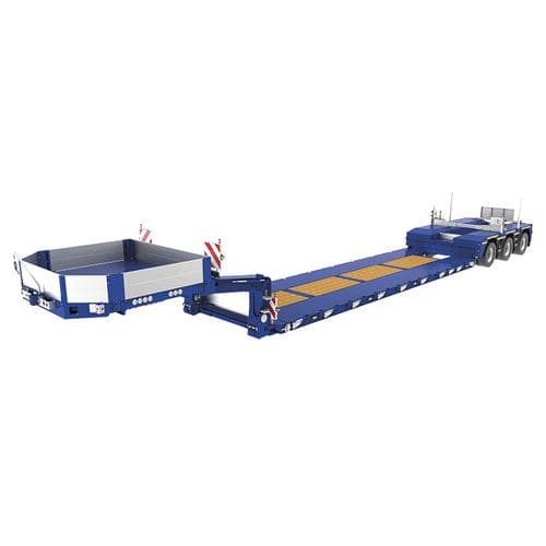 Gooseneck-Sattelauflieger - STZ-V series - Goldhofer - Ultra-Tieflader / Baustellen / 3-Achsen