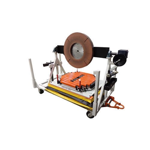 Wagen mit Lenkrolle - C & B Machinery - ergonomisch / pneumatisch