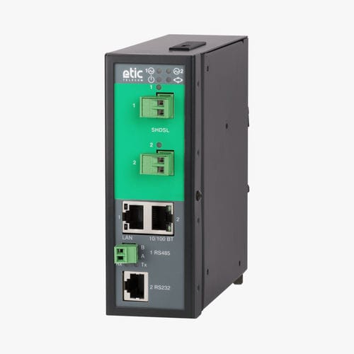 Ethernet-Switch / managed - XSLAN-2220 - ETIC TELECOM - 3 Ports / für DIN-Schiene / RS-232
